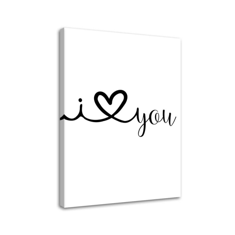 Leinwandbild - Ich liebe dich | Feeby