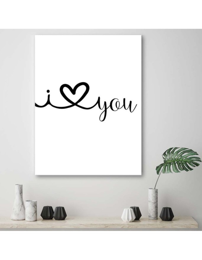 I love you - Nowoczesny obraz do sypialni | FEEBY