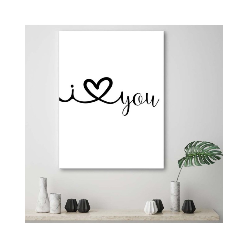 Leinwandbild - Ich liebe dich | Feeby