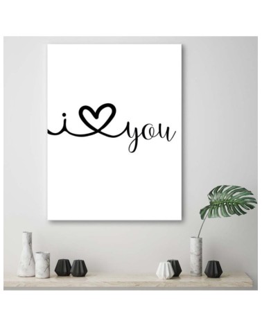Leinwandbild - Ich liebe dich | Feeby