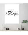 I love you - Nowoczesny obraz do sypialni | FEEBY
