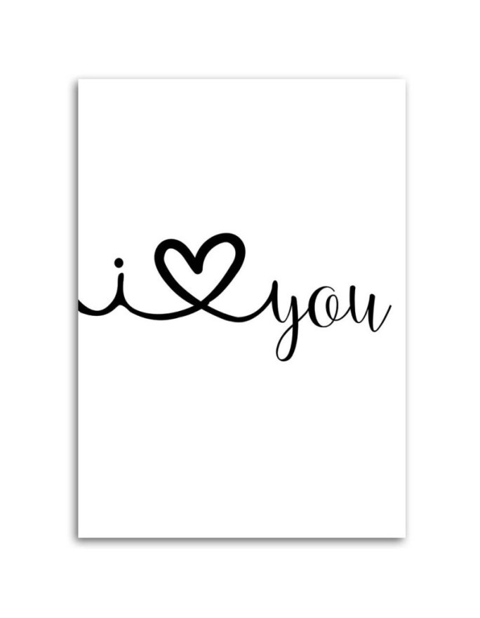 I love you - Nowoczesny obraz do sypialni | FEEBY