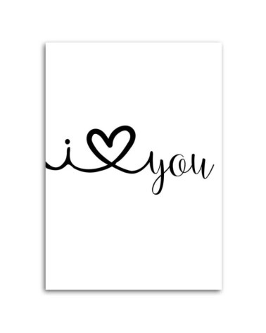 Leinwandbild - Ich liebe dich | Feeby