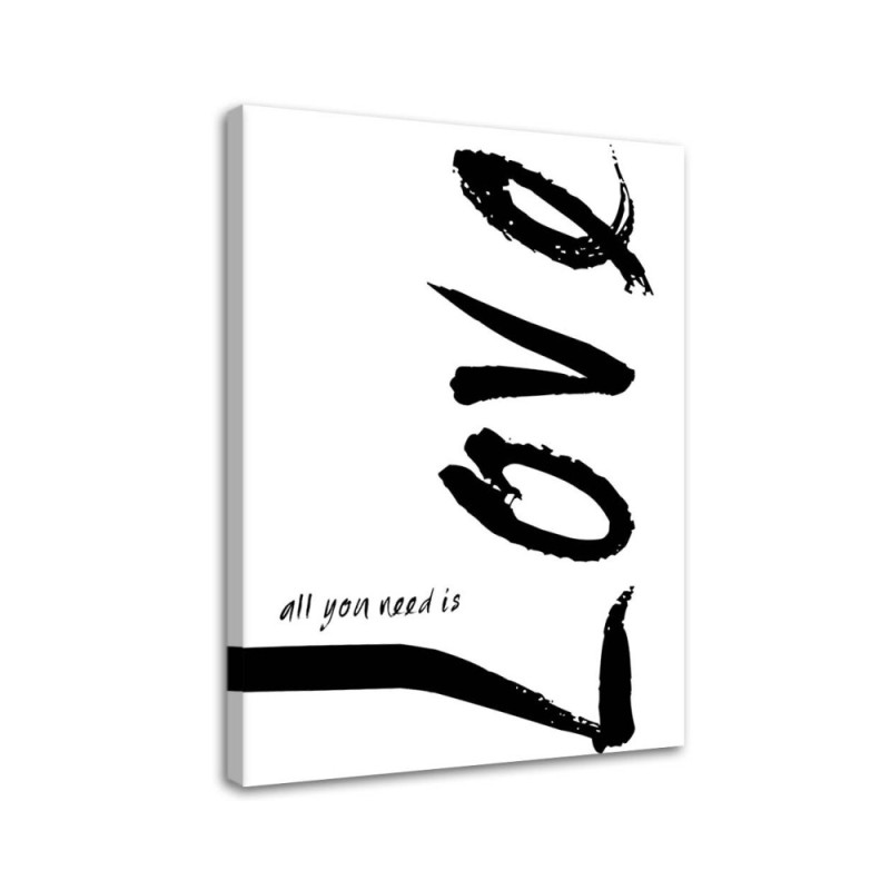 Białe love - Nowoczesny obraz do sypialni | FEEBY