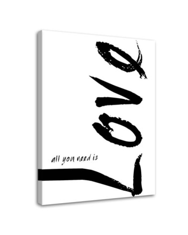 White love quotes - Modern Canvas painting for the bedroom | FEEBY