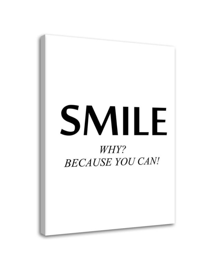 Bild auf Leinwand - motivierendes Lächeln | Feeby