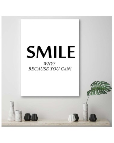 Bild auf Leinwand - motivierendes Lächeln | Feeby