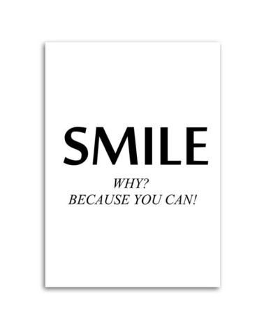 Bild auf Leinwand - motivierendes Lächeln | Feeby