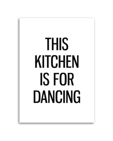 Leinwanddruck - Küche tanzen | Feeby