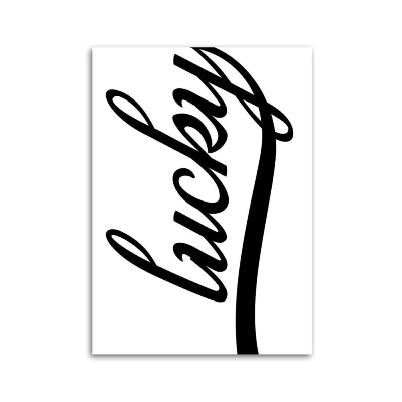 Leinwandbild - Glücklich auf weißem Hintergrund | Feeby