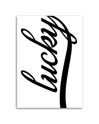 Leinwandbild - Glücklich auf weißem Hintergrund | Feeby