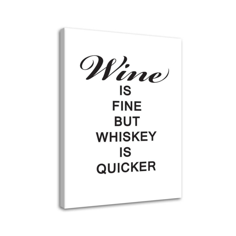 Wino i whiskey - Nowoczesny obraz do kuchni | FEEBY