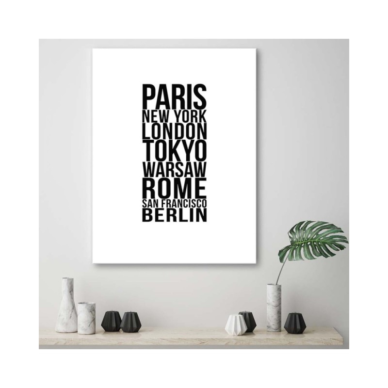 Modernes Wandbild - Paris London Tokio | Feeby