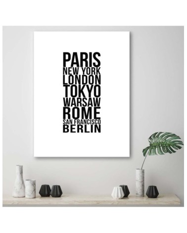 Modernes Wandbild - Paris London Tokio | Feeby
