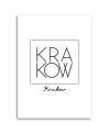 Napis Kraków - Nowoczesny obraz do salonu | FEEBY