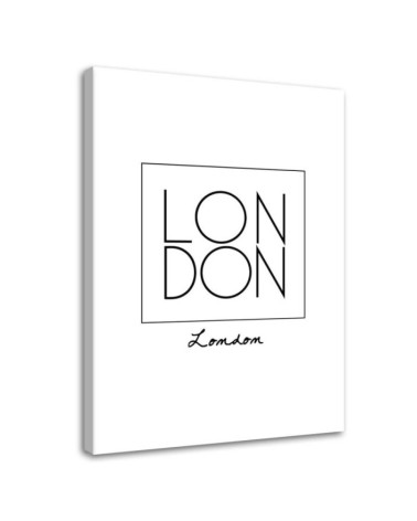 London lettering - Modern Canvas prints for living room | FEEBY