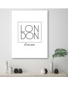 Napis Londyn - Nowoczesny obraz do salonu | FEEBY