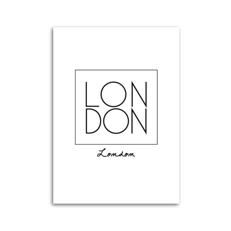 Leinwanddruck - Inschrift London | Feeby