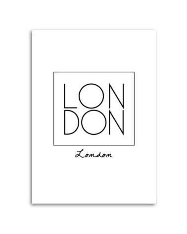 Leinwanddruck - Inschrift London | Feeby