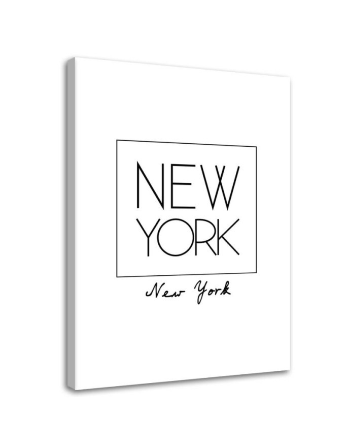Napis Nowy Jork typografia - Nowoczesny obraz do salonu | FEEBY