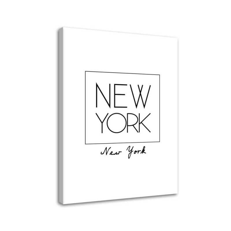 Napis Nowy Jork typografia - Nowoczesny obraz do salonu | FEEBY