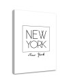 Napis Nowy Jork typografia - Nowoczesny obraz do salonu | FEEBY