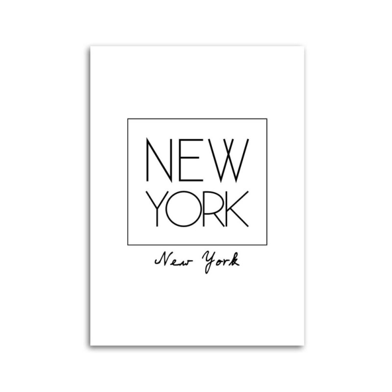 Leinwandbild - Inschrift New York | Feeby