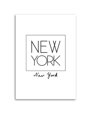 Leinwandbild - Inschrift New York | Feeby