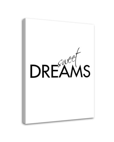Sweet dreams Modern Canvas painting for the bedroom | FEEBY