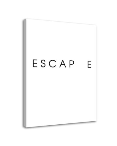 Escape Quote Modern Canvas painting for the bedroom | FEEBY