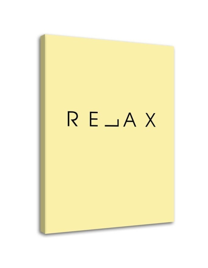 Relax typografia Nowoczesny obraz do sypialni | FEEBY