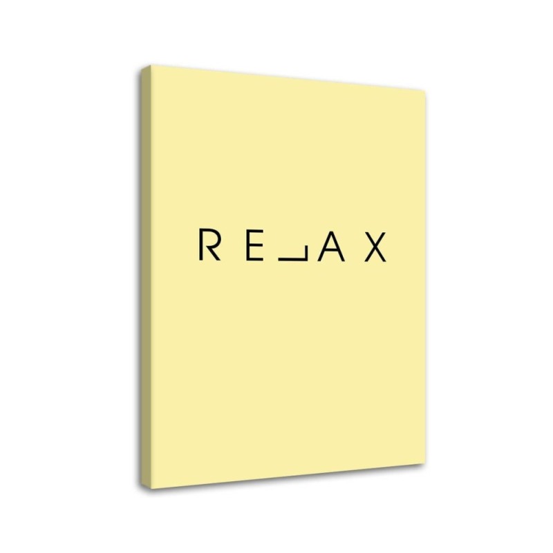 Relax typografia Nowoczesny obraz do sypialni | FEEBY