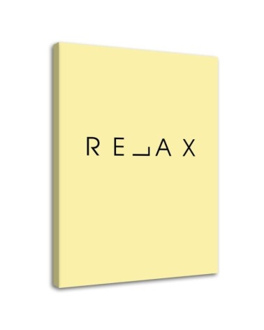 Relax Typography Modern Canvas painting for the bedroom | FEEBY