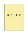 Relax typografia Nowoczesny obraz do sypialni | FEEBY