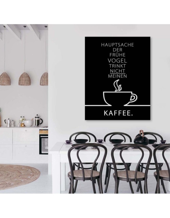typografia Kawa Obraz z napisami na płótnie | FEEBY