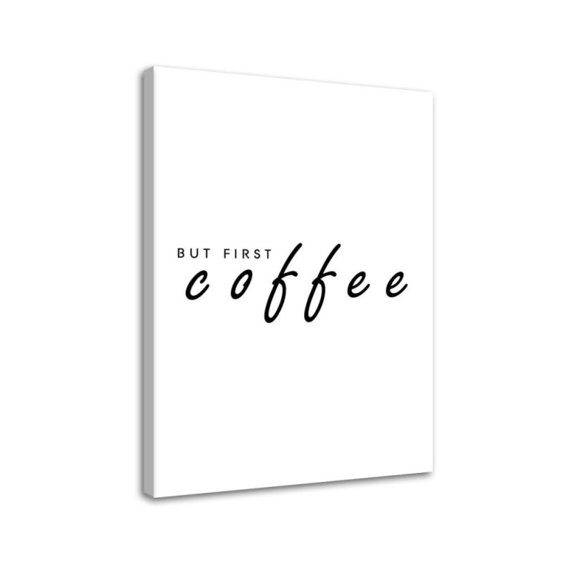 Leinwandbild - Der erste Kaffee | Feeby