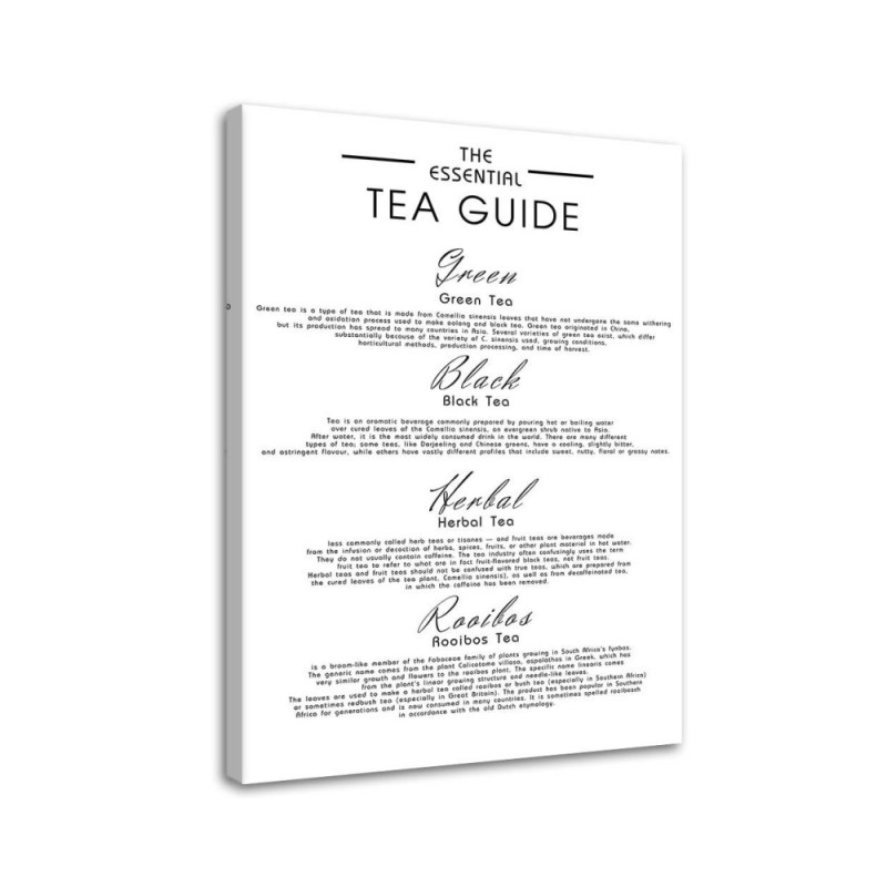 Bild auf Leinwand - Ein Leitfaden für Tee | Feeby