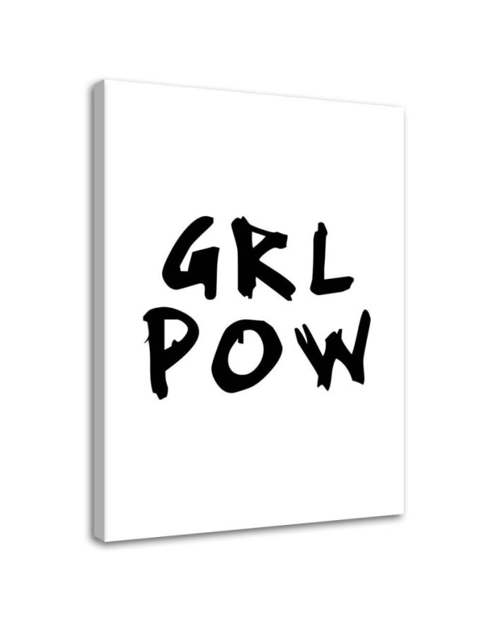 Girl Power Obraz z napisami na płótnie | FEEBY