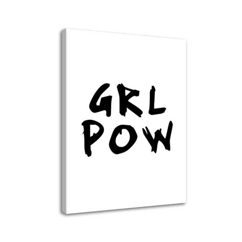 Girl Power Obraz z napisami na płótnie | FEEBY