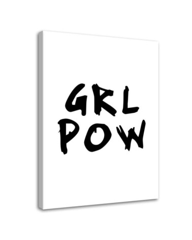 Girl Power Obraz z napisami na płótnie | FEEBY