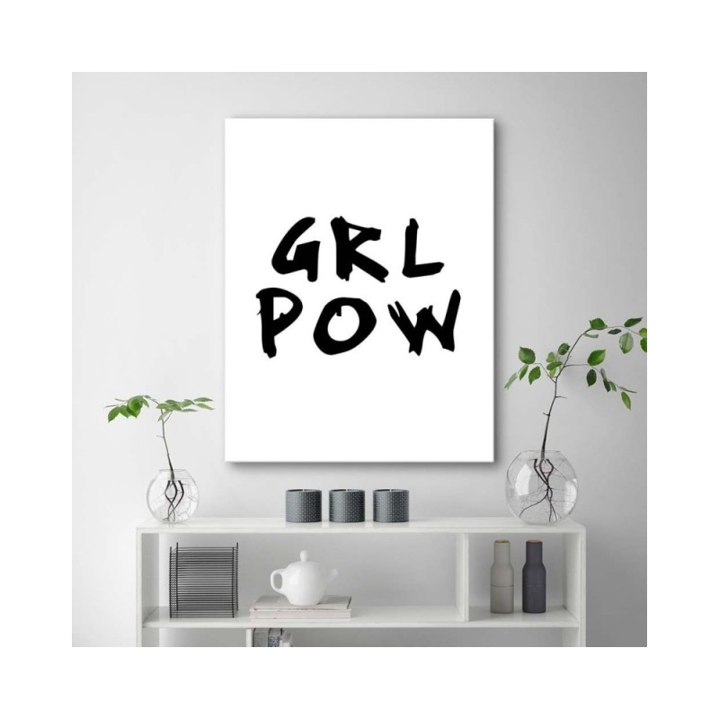 Wandbild für Wohnzimmer - Girl Power | Feeby