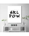 Girl Power Obraz z napisami na płótnie | FEEBY