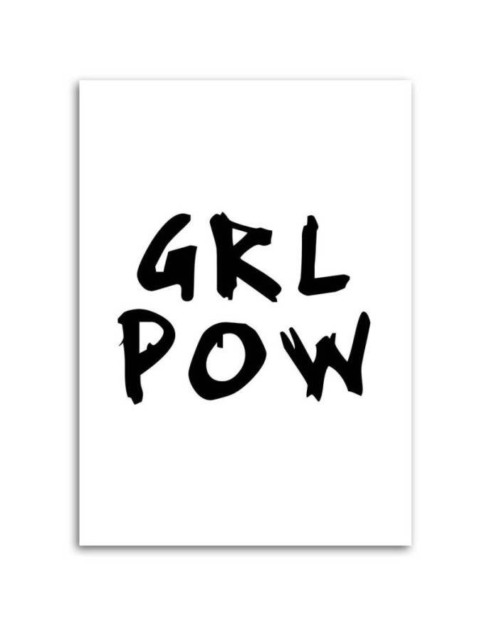 Girl Power Obraz z napisami na płótnie | FEEBY