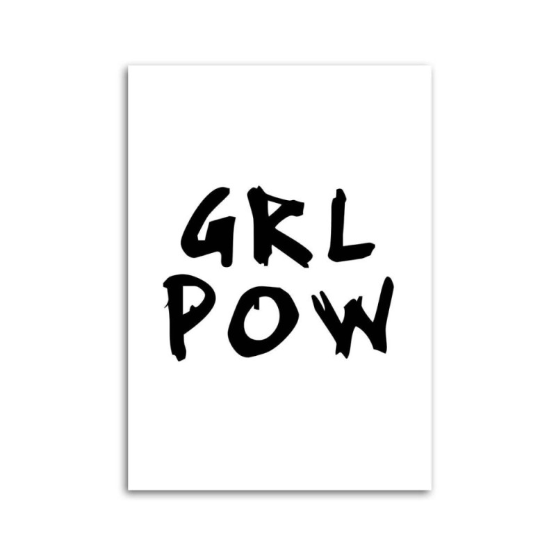 Wandbild für Wohnzimmer - Girl Power | Feeby