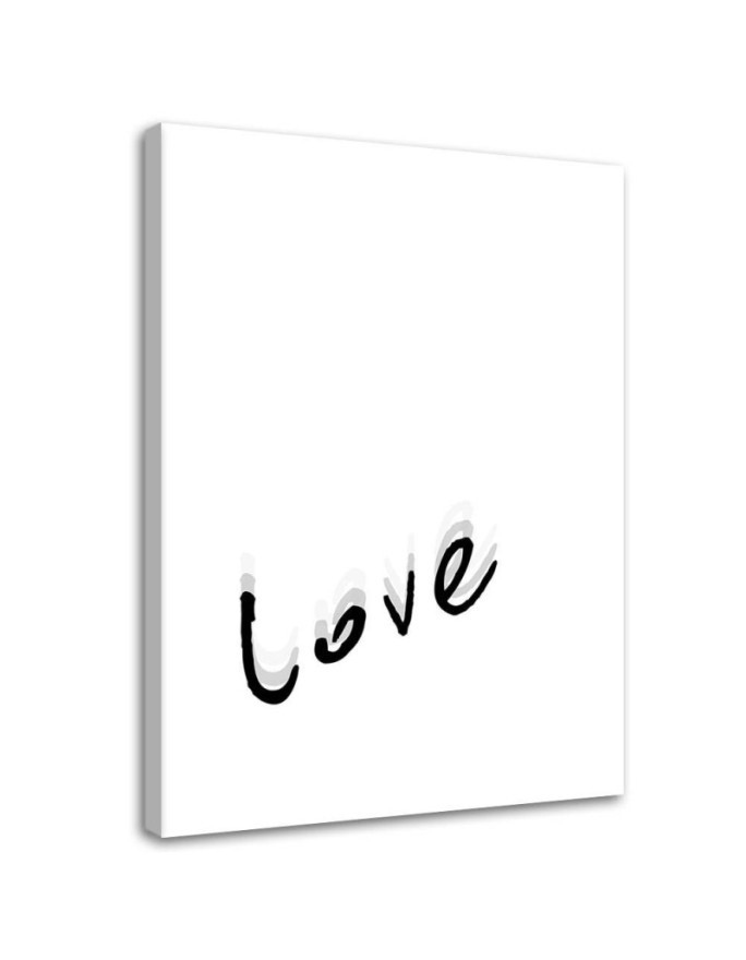 typografia Love Nowoczesny obraz ścienny | FEEBY