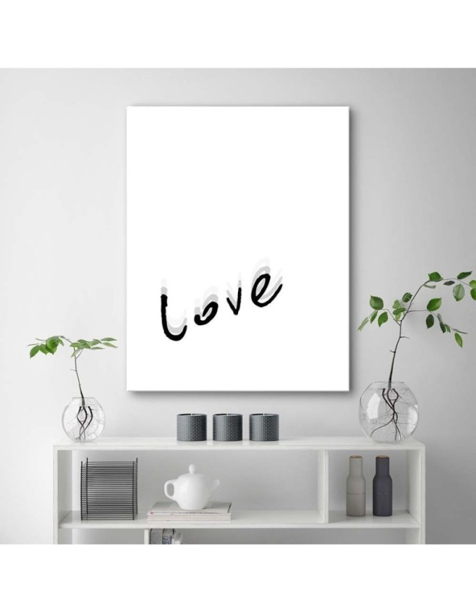 typografia Love Nowoczesny obraz ścienny | FEEBY