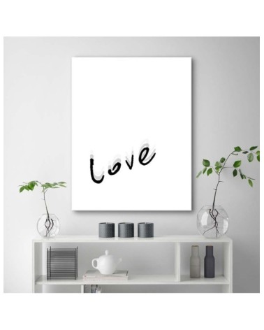 Dekoratives Leinwandbild - Liebe Typografie | Feeby