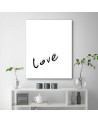 typografia Love Nowoczesny obraz ścienny | FEEBY