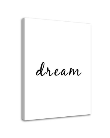 Leinwandbild - Typografie Traum | Feeby