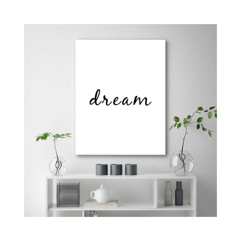 Leinwandbild - Typografie Traum | Feeby